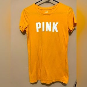 Victoria’s Secret PINK XS yellow T-shirt